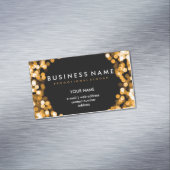 Elegante berufliche Goldhollywood-Zauber-Lichter Magnetische Visitenkarte (Beispiel)