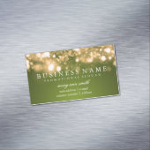Elegante berufliche Goldschein-Lichter Magnetische Visitenkarte (Beispiel)