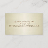 Elegante Berufliche High Heels Schwarze Rose Visitenkarte (Rückseite)