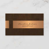 Elegante berufliche Imitate, metallisch Visitenkarte (Vorderseite)