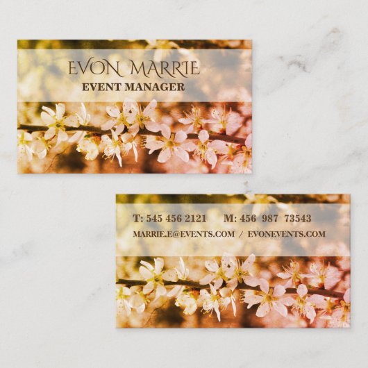 Elegante Berufliche Karte (Vorne/Hinten)