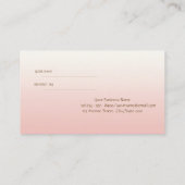 Elegante Berufliche Karte mit hoher Ferse (Rückseite)