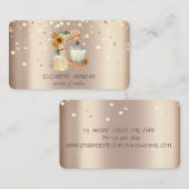 Elegante Berufliche Mixer Sonnenblumenkarte Visitenkarte (Vorne/Hinten)