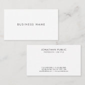 Elegante Berufliche, moderne, einfache Vorlage Visitenkarte (Vorne/Hinten)