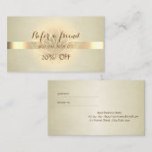 Elegante Berufliche moderne Lotus-Beweiskarte Empfehlungskarte (Vorne/Hinten)