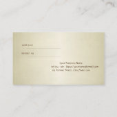 Elegante Berufliche moderne Lotus-Beweiskarte Empfehlungskarte (Rückseite)