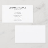 Elegante Berufliche moderne Minimalistische Vorlag Visitenkarte (Vorne/Hinten)
