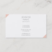 Elegante Berufliche moderne Minimalistische Vorlag Visitenkarte (Rückseite)