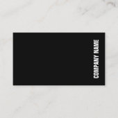 Elegante Berufliche moderne Schwarz-weiße Vorlage Visitenkarte (Vorderseite)
