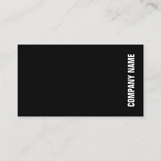 Elegante Berufliche moderne Schwarz-weiße Vorlage Visitenkarte (Vorderseite)