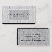 Elegante Berufliche moderne, subtile Schlichte Wäs Visitenkarte (Vorne/Hinten)