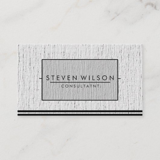 Elegante Berufliche moderne, subtile Schlichte Wäs Visitenkarte (Vorderseite)
