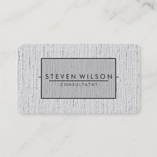 Elegante Berufliche moderne, subtile Schlichte Wäs Visitenkarte (Vorderseite)