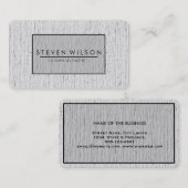 Elegante Berufliche moderne, subtile Schlichte Wäs Visitenkarte (Vorne/Hinten)