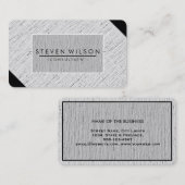 Elegante Berufliche moderne, subtile Schlichte Wäs Visitenkarte (Vorne/Hinten)