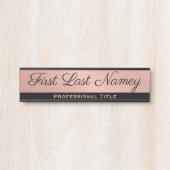 Elegante Berufliche Office Door Sign Rose Türschild (Vorderseite )