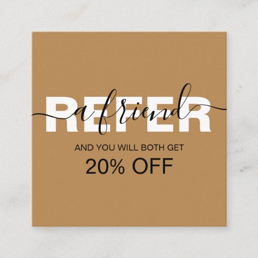 Elegante Berufliche Orange Terracotta auf dem Mont Empfehlungskarte (Vorderseite)