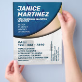 Elegante berufliche Reinigung inspiriert Flyer (Hand)