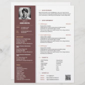 Elegante Berufliche Resume-Vorlage (Vorne/Hinten)