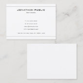 Elegante Berufliche Sauberkeit Moderne, trendige S Visitenkarte (Vorne/Hinten)