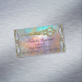 Elegante Berufliche Schissor Chic Blade Magnetische Visitenkarte (Beispiel)