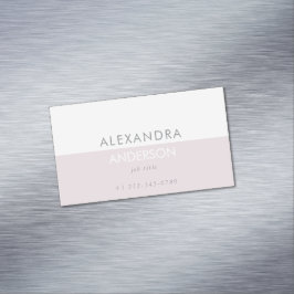 Elegante Berufliche, schlichte Minimal-Zwei-Farben Magnetische Visitenkarte
