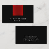Elegante Berufliche Schlichte Visitenkarte (Vorne/Hinten)