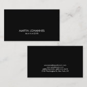Elegante Berufliche Schlichte Visitenkarte (Vorne/Hinten)