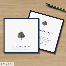 Elegante Berufliche Seestreitgrenze Quadratische Visitenkarte