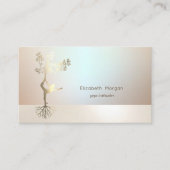 Elegante Berufliche Silhouette Luminous Tree Girl Visitenkarte (Vorderseite)