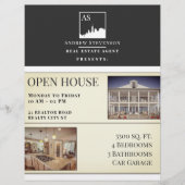 Elegante berufliche Skyline Flyer (Vorne)