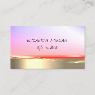 Elegante Berufliche, stilvolle Ombre Business Card Visitenkarte