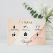 Elegante Berufliche Terracotta Candle Care Danke (Stehend Vorderseite)