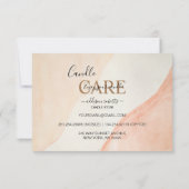 Elegante Berufliche Terracotta Candle Care Danke (Rückseite)