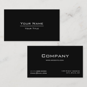 Elegante Berufliche Visitenkarte