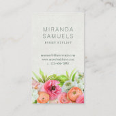 Elegante Berufliche Visitenkarte (Rückseite)