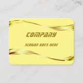 Elegante berufliche Visitenkarte für Gold (Vorderseite)