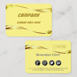 Elegante berufliche Visitenkarte für Gold