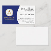 Elegante Berufliche Visitenkarte mit Logo (Vorne/Hinten)