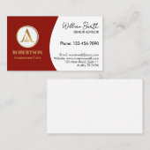 Elegante Berufliche Visitenkarte mit Logo (Vorne/Hinten)