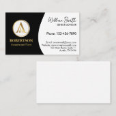 Elegante Berufliche Visitenkarte mit Logo (Vorne/Hinten)