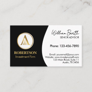 Elegante Berufliche Visitenkarte mit Logo