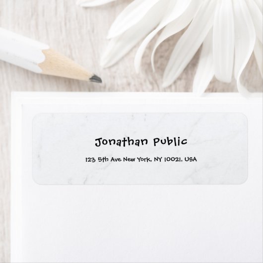 Elegante Berufliche Vorlage aus weißem Marmor (Insitu)