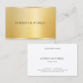 Elegante Berufliche Vorlage Moderne Imitate Gold Visitenkarte (Vorne/Hinten)