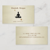 Elegante Berufliche Yoga Girl del Malcantone Visitenkarte (Vorne/Hinten)