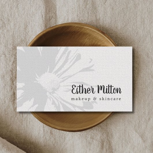 Elegante Beschaffenheits-weiße Visitenkarte