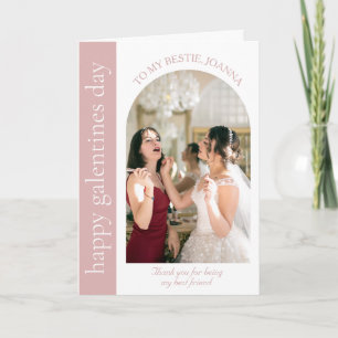 Elegante Best Friends Galentines Ticino Foto Feiertagskarte