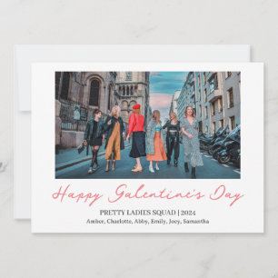 Elegante Best Friends valentiner Art Foto Feiertagskarte