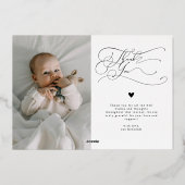 Elegante Best Gift Ever Holiday Baby Ankündigung (Rückseite)