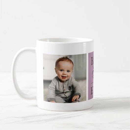 Elegante Best Gigi Ever Lila Foto Kaffeetasse (Links)